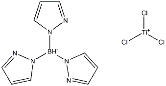 氢三(吡唑-1-基硼酸根)三氯钛(IV)结构式