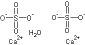 无水硫酸钙结构式