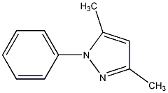 3,5-二甲基-1-苯基吡唑结构式