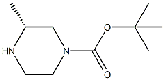 (3R)-1-丁氧羰基-3-甲基哌嗪结构式