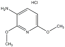 3-氨基-2,6-二甲氧基吡啶结构式