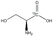 L-丝氨酸-1-13C结构式