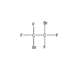 1,2-二溴四氟乙烷结构式