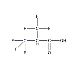3,3,3-三氟-2-(三氟甲基)丙酸结构式