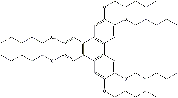 2,3,6,7,10,11-六(戊氧基)三亚苯基结构式