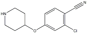 2-氯-4-(4-哌啶氧基)苯甲腈结构式