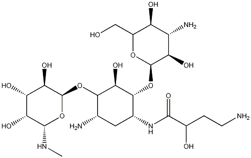 丁胺卡那霉素结构式