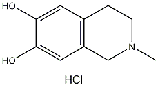 2-甲基-1,2,3,4-四氢-6,7-异喹啉二醇盐酸结构式