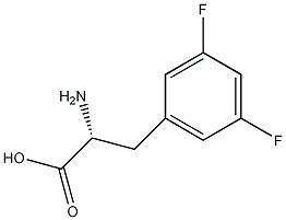 3,5-二氟-D-苯丙氨酸结构式