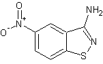 3-氨基-5-硝基苯并异噻唑结构式