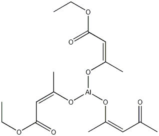 双乙基乙酸乙醇化-2,4-戊烷二酮化铝结构式