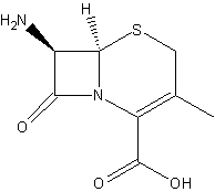 7-氨基去乙酰氧基头孢烷酸结构式