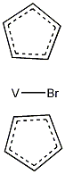 双(环戊二基)溴化钒结构式