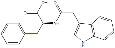 N-(3-吲哚基乙酰基)-L-苯丙氨酸结构式
