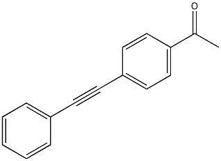 4-苯乙炔基苯乙酮结构式