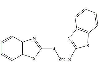 2-巯基苯并噻唑锌盐结构式