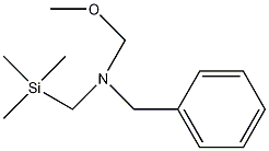 N-甲氧基甲基-N-(三甲基硅烷)苄基胺结构式