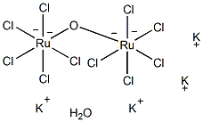 μ-氧代双[五氯钌(IV)酸钾]水合物结构式
