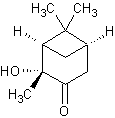 (1R,2R,5R)-(+)-2-羟基-3-马鞭草酮结构式
