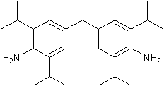 4,4'-甲烯双-(2,6-二异丙基苯胺)结构式