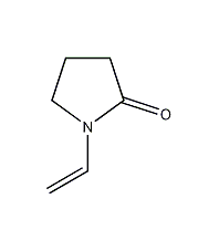 乙烯基-2-吡咯烷酮结构式