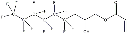 3-全氟己基-2-羟丙基丙烯酸酯结构式