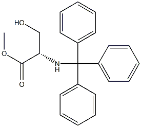 N-三苯甲基-L-丝氨酸甲基酯结构式