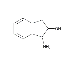 (1R,2R)-(-)-1-氨基-2-茚醇结构式
