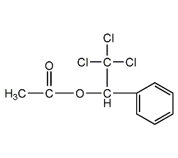 乙酸-α-(三氯甲基)苄酯结构式