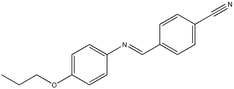 N-(对氰基亚苄基)对丙氧基苯胺结构式