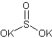 亚硫酸钾结构式