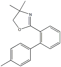 4,4-二甲基-2-(4'-甲基-2-联苯基)-2-噁吖啉结构式