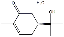 (S)-(+)-5-(1-羟基-1-甲基乙基)-2-甲基-2-环己烯-1-酮结构式