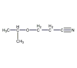 β-异丙氧基丙腈结构式