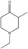 1-乙基-3-甲基-4-哌啶酮结构式
