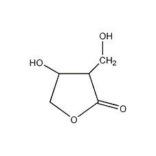 3-羟基-2-羟甲基-4-丁内酯结构式