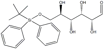 6-O-(叔-丁基二苯基甲硅烷基)-D-葡萄烯糖结构式