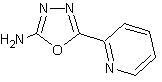 2-氨基-5-(2-吡啶基)-1,3,4-氧二唑结构式