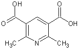 2,6-二甲基-3,5-吡啶二羧酸结构式