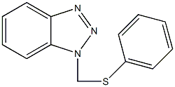 1-[(苯基硫代)甲基]-1H-苯并三唑结构式
