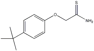 2-(4-叔丁基苯氧基)硫代乙酰胺结构式