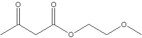 乙酰乙酸甲氧乙酯结构式