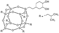 PSS-(2-(反式-3,4-环己二醇)乙基)-异丁基取代结构式