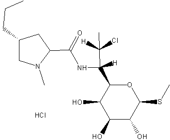 克林霉素盐酸盐结构式