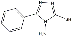 4-氨基-5-苯基-4H-三唑硫醇结构式