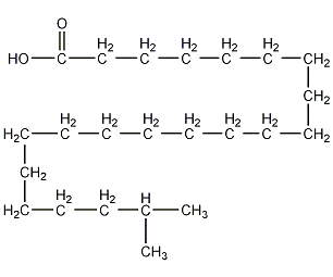 21-甲基二十二碳(烷)酸结构式