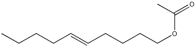 (E)-5-癸烯基乙酸结构式