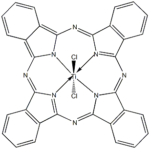 酞菁二氯化钛(IV)结构式