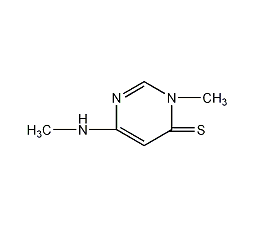 3-Methyl-6-(methylamino)-4(3H)-pyrimidine thione