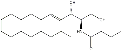 N-丁酰-D-红鞘氨醇结构式